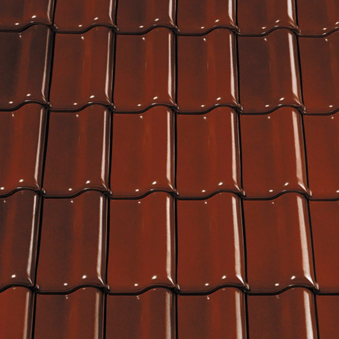 CREATON Premion Flachdachziegel in Naturrot – Premium-Tondachziegel mit KERALIS-Technologie